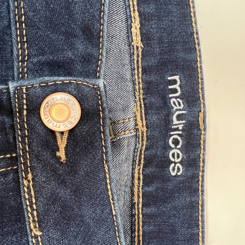 NWT Maurices Blue Jeans Mid Rise Slim Boot Size 22W Short - Picture 4 of 11